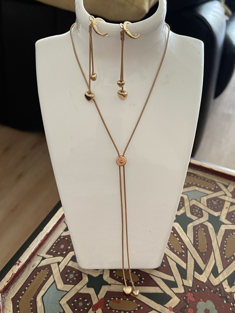 Altri gioielli: Set  doré jaune  / collier réglable 50 cm+4 cm neuf – Nuovo (secondo la descrizione) da Kloten venduto da Vermicelles