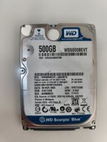 WD Scorpio Blue 500GB 2.5" SATA HDD (WD5000BEVT)