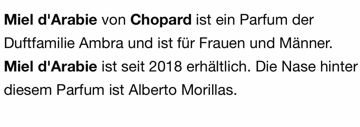 Chopard Parfum & Eau de Toilette: Chopard Miel d'Arabie 2 ml Abfüllung – Neu (gemäss Beschreibung) aus St. Gallen von lfs_nxl8 2
