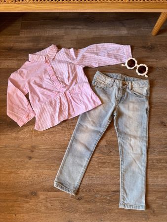 ZARA 🌸  set blouse & jeans NEW! 104