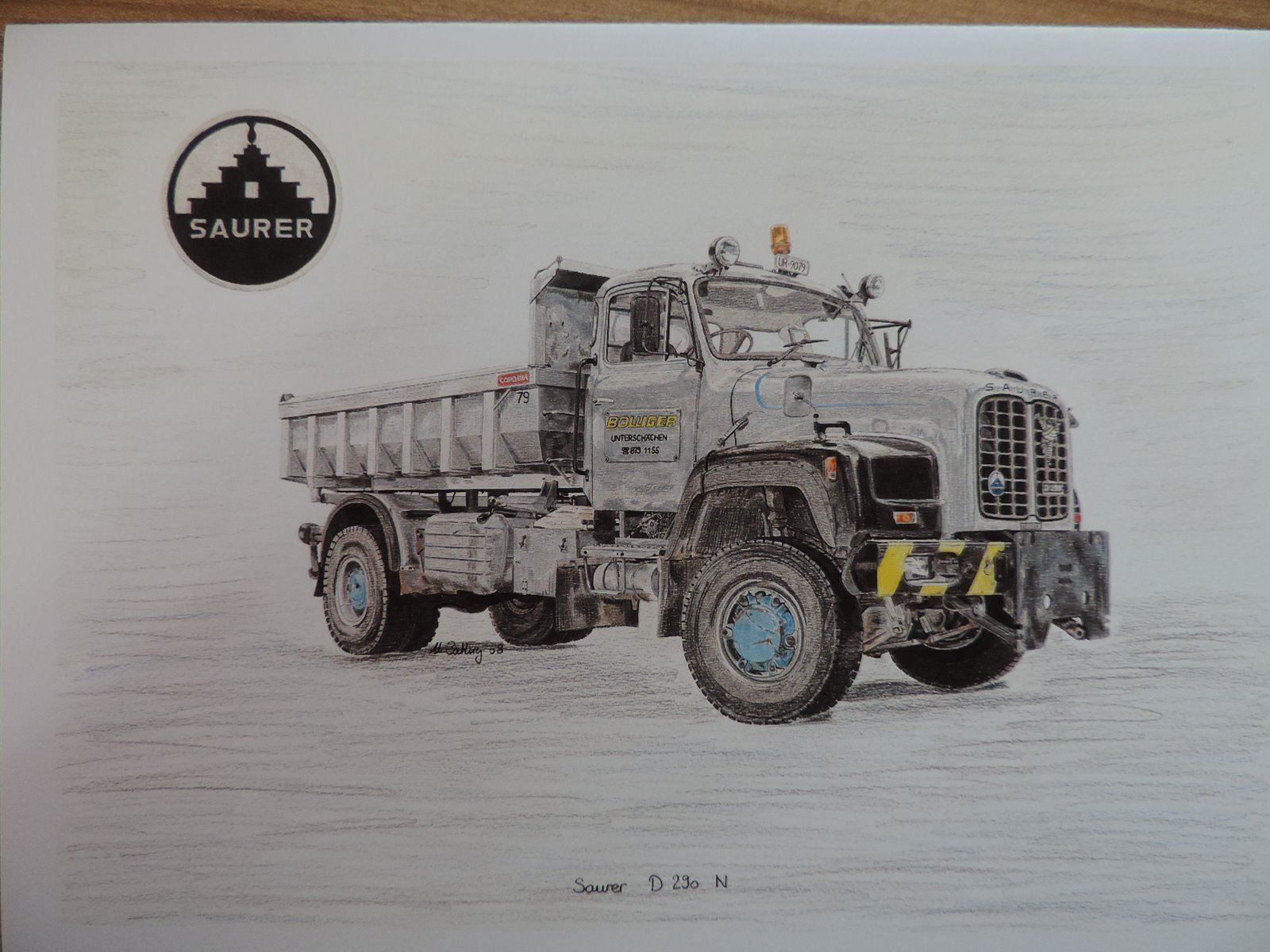 Cartoline postali: Saurer / FBW Nutzfahrzeug Karten – Nuovo e nell'imballaggio originale da Steinen venduto da urscathry 2
