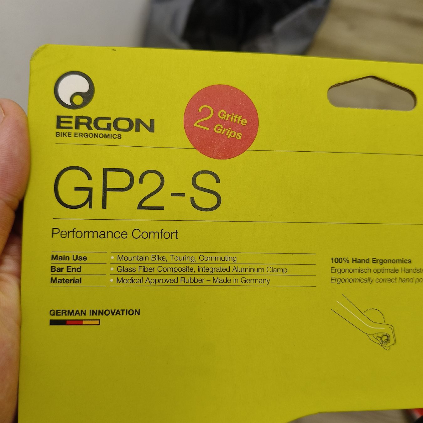 Ergon Pezzi di ricambio: Ergon GP2-S Griffe Grösse S neu – Nuovo e nell'imballaggio originale da Niederweningen venduto da Swiss_fan_ 1