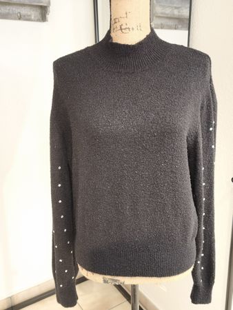 Pullover Divided H&M schwarz mit Strass Grösse M