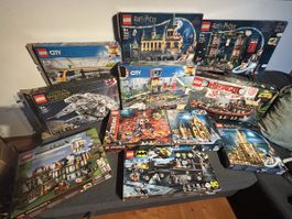 Riesen Lego Sammlung div. Züge viel Schienen Material