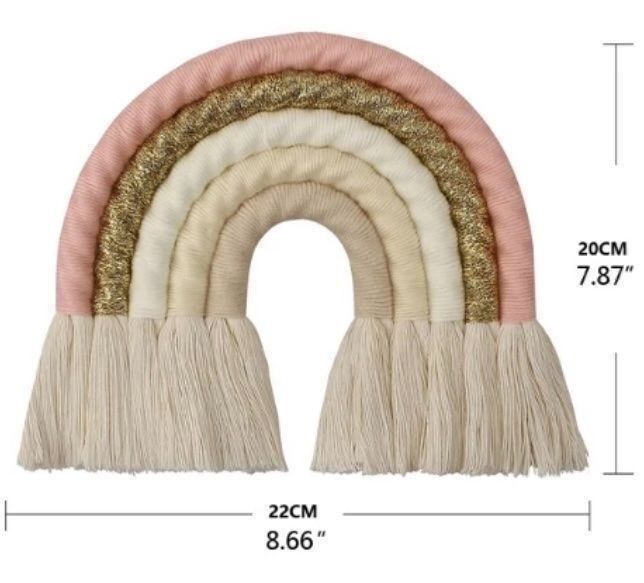 Tutte le decorazioni: Makramee Regenbogen Gold Wandbehang NEU – Nuovo e nell'imballaggio originale da Lachen SZ venduto da Luxolino 2