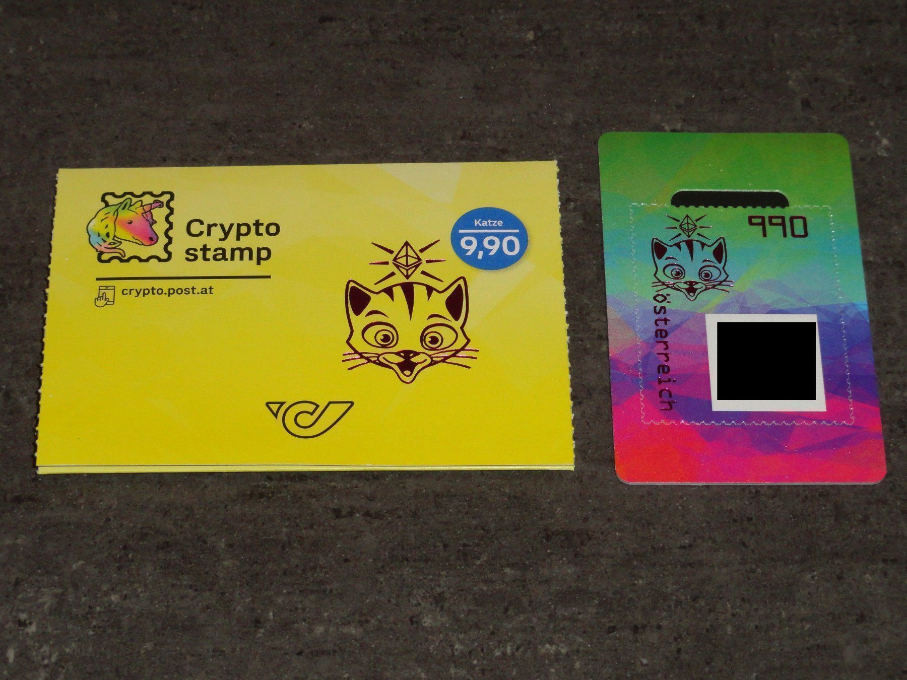 Crypto Stamp 3.1: KATZE IN GRÜN (Neuf (Voir description)) à Dagmersellen  pour CHF 20 – avec livraison | Acheter sur Ricardo