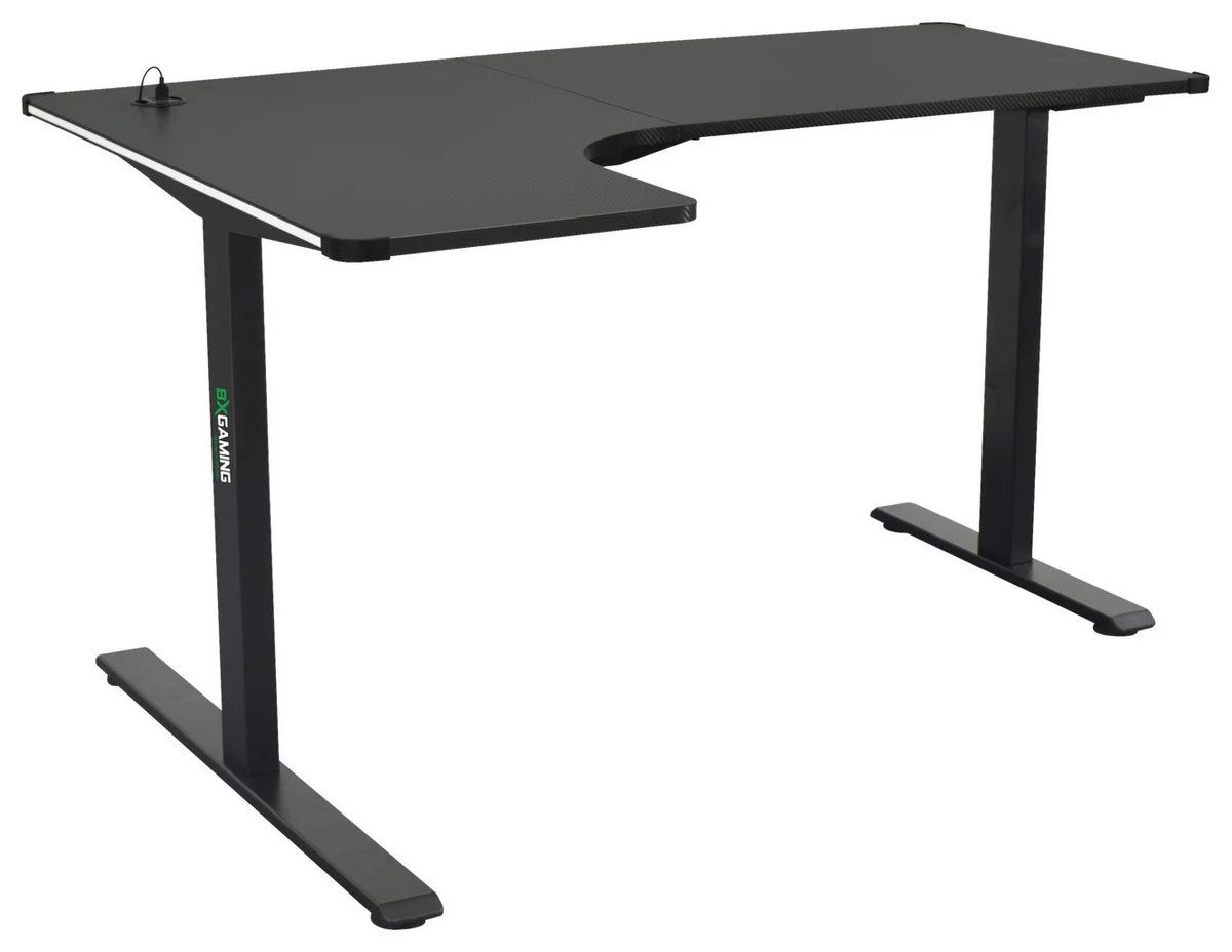Scrivanie: Gamingtisch Schwarz ,140/75/60-100 cm – Nuovo e nell'imballaggio originale da Freienbach venduto da EASY_E 3