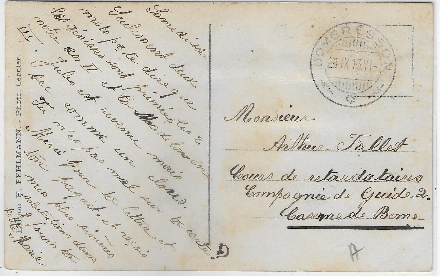 Cartoline postali: Orphelinat Borel - Dombresson – Usato da Ettingen venduto da Kartenplanet 1