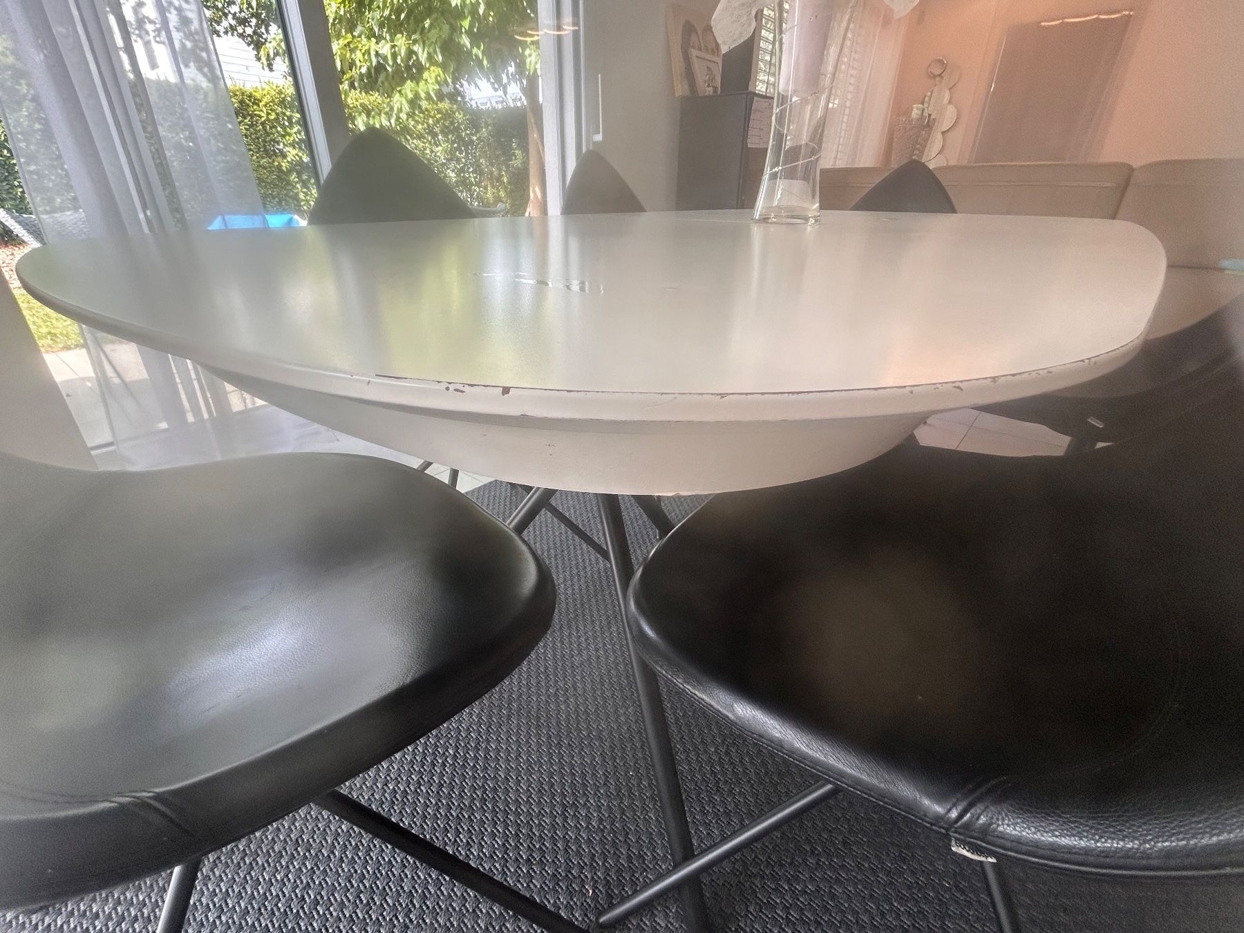 Boconcept Tischset: BoConcept Dining Table with 6 leather chairs – Gebraucht aus Vessy von nat_rfh9 5