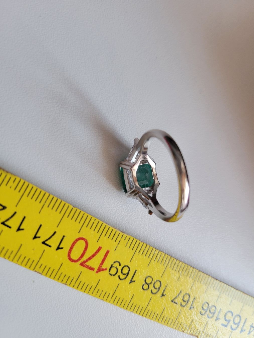 Bagues: Bague Argent 925 & Émeraude (Taille 52) – Neuf (Voir description) à Bernex par Dariafr 5