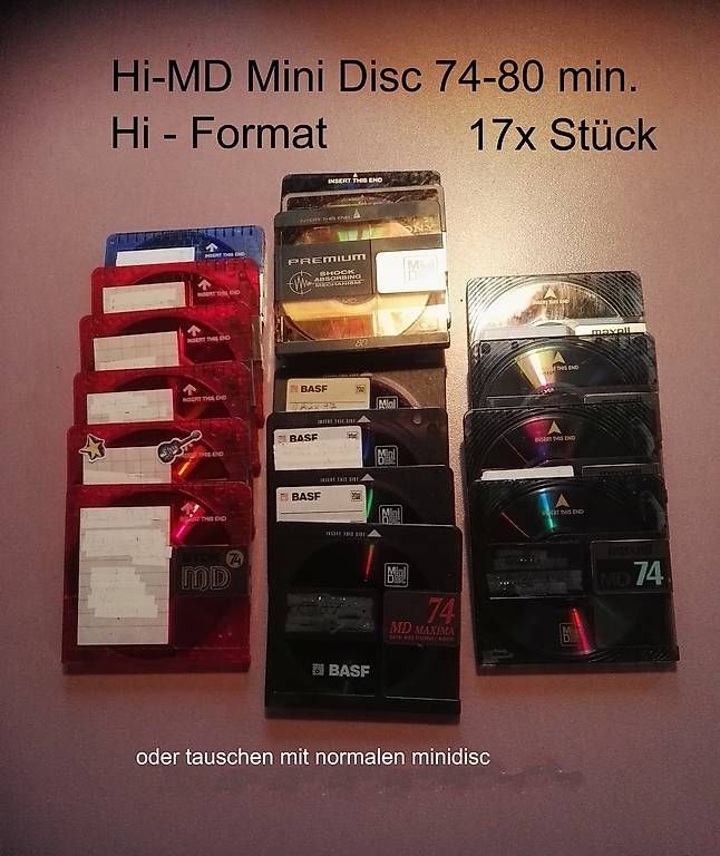 Minidisc: Mini Disc 74er- Hi-MD Format – Usato da Eschlikon TG venduto da Americano2