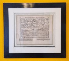 Alte Stadtansicht von Bern anno 1549, gerahmt, Top Zustand !