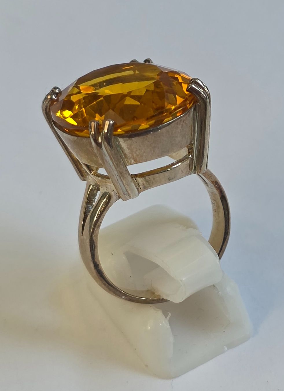 Ringe: Ring mit grossem gelbem Citrin Silber 925 – Neu (gemäss Beschreibung) aus Zürich von ben_mn5h 5