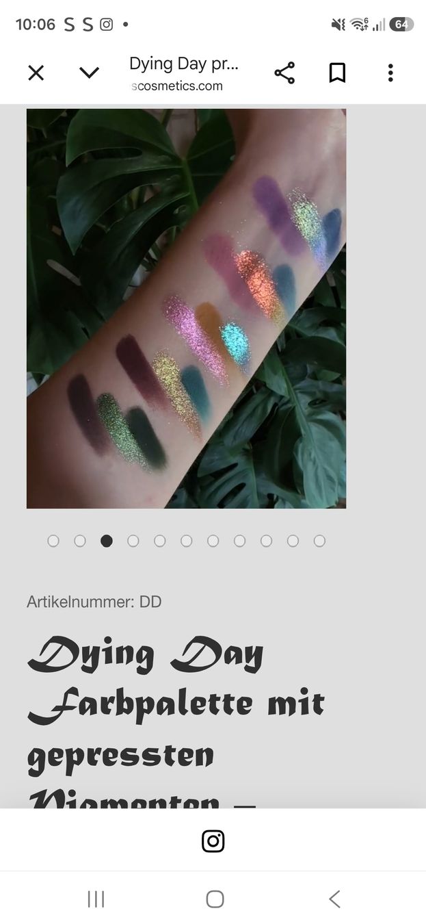 Make-up: Dying Day Titanium Foxes Lidschatten Palette  – Usato da Uster venduto da mikedizzy84 1