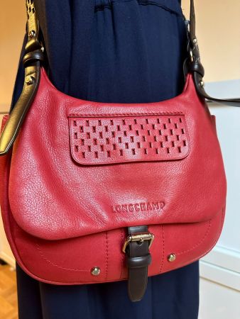 Sac Longchamp Balzane rouge cerise