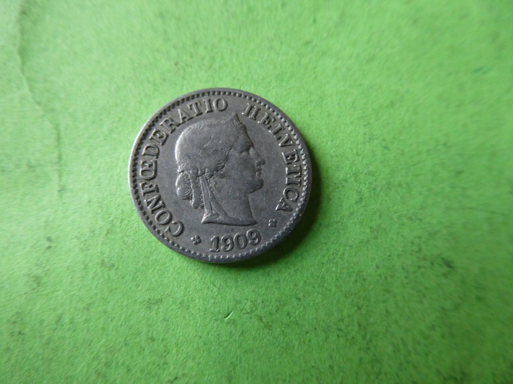 Toutes les monnaies: Schweiz 1909,  5 Rappen – D'occasion à Hinterforst par rohusri