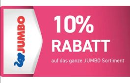 Jumbo 10% auf alles, auch auf Sonderpreise und Aktionen!