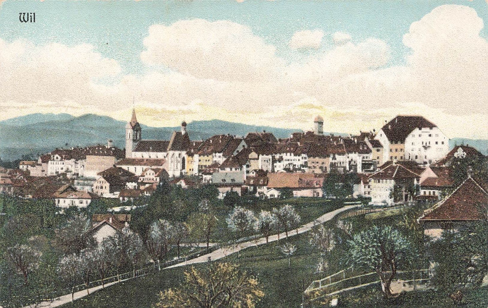 Cartoline postali: Wil SG Panorama – Usato da Biasca venduto da Blenio71