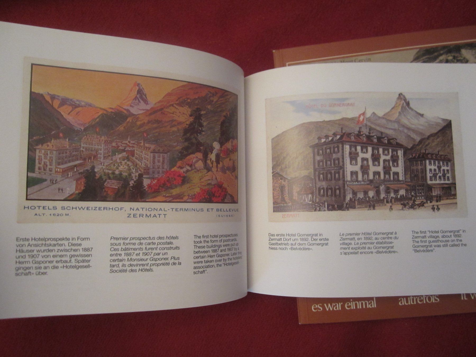 Livres: 2x Zermatt Bücher, alte Ansichtskarten, Walliser Alpen – D'occasion à Volketswil par nemo2000 6