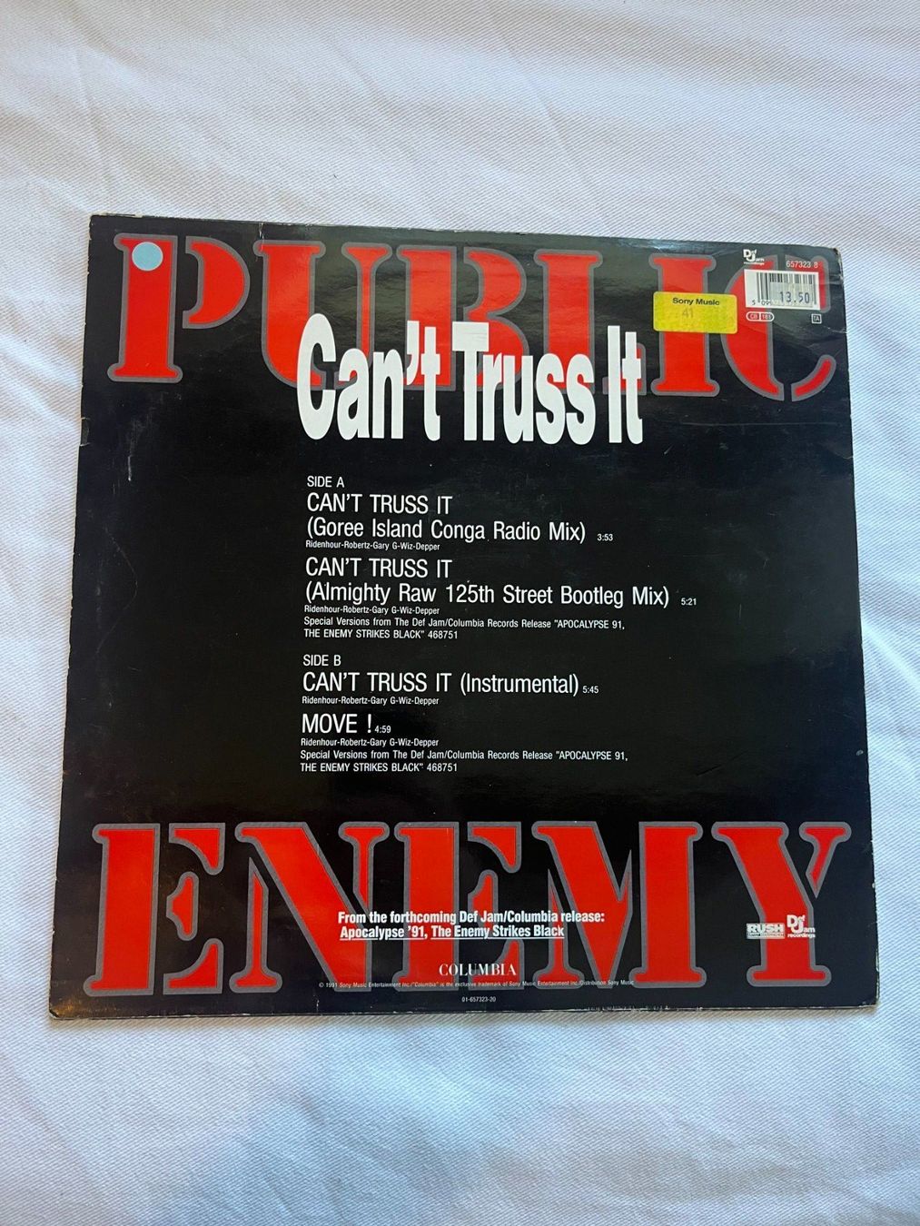 Dischi in vinile: Public Enemy - Can't Truss It (12") Vinyl Maxi – Usato da Effretikon venduto da ChrisLamberger 1
