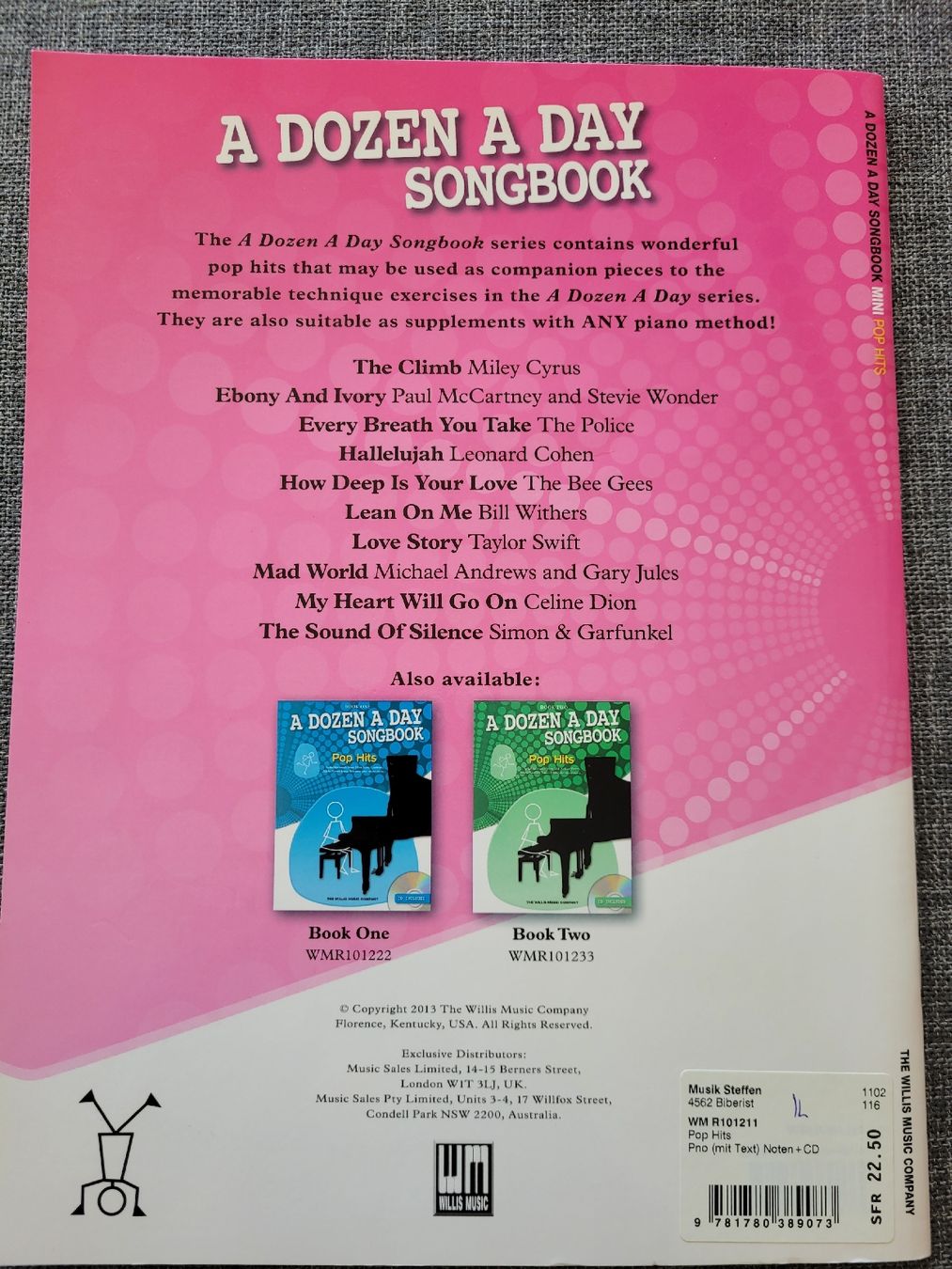 Libri: Mini A Dozen A Day Songbook Pop Hits mit CD Liederbuch – Nuovo (secondo la descrizione) da Biberist venduto da hertd 1