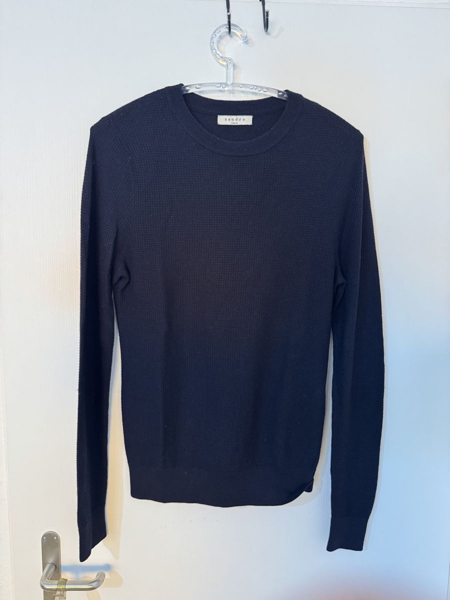 Sandro Pulls & Sweat-shirts: Sandro Paris woole Pullover dunkelblau Grösse M oryginal – Neuf (Voir description) à Wetzikon ZH par Jan_wojt
