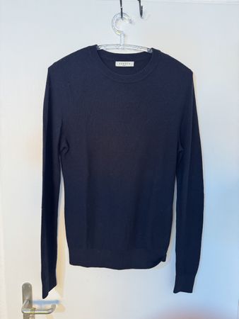 Sandro Paris woole Pullover dunkelblau Grösse M oryginal