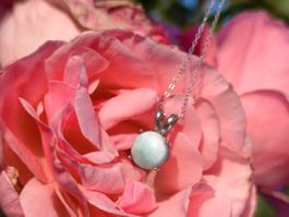 Larimar Anhänger 925 Silber Sommer Schmuck 💍