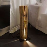 Stehlampe aus Holz Rustik - Custom Lampe