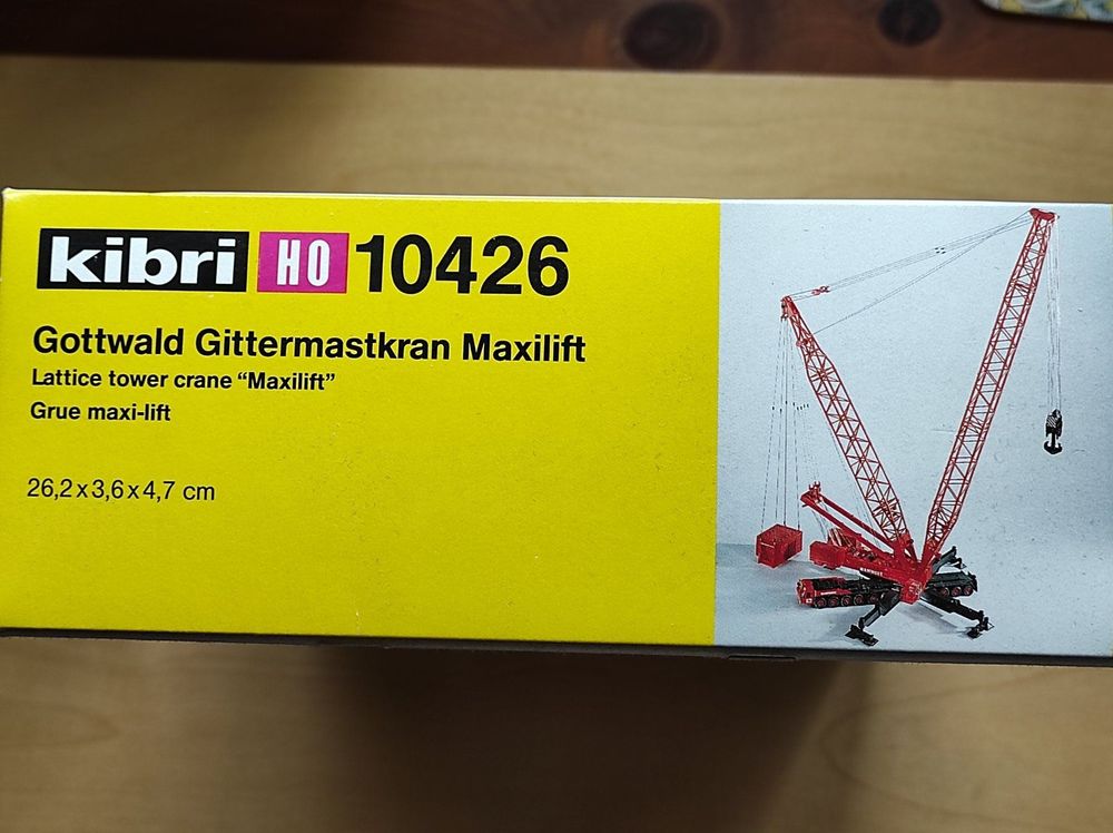 Gottwald Gittermastkran Maxilift, Bausatz von Kibri 1/87 (Nuovo e