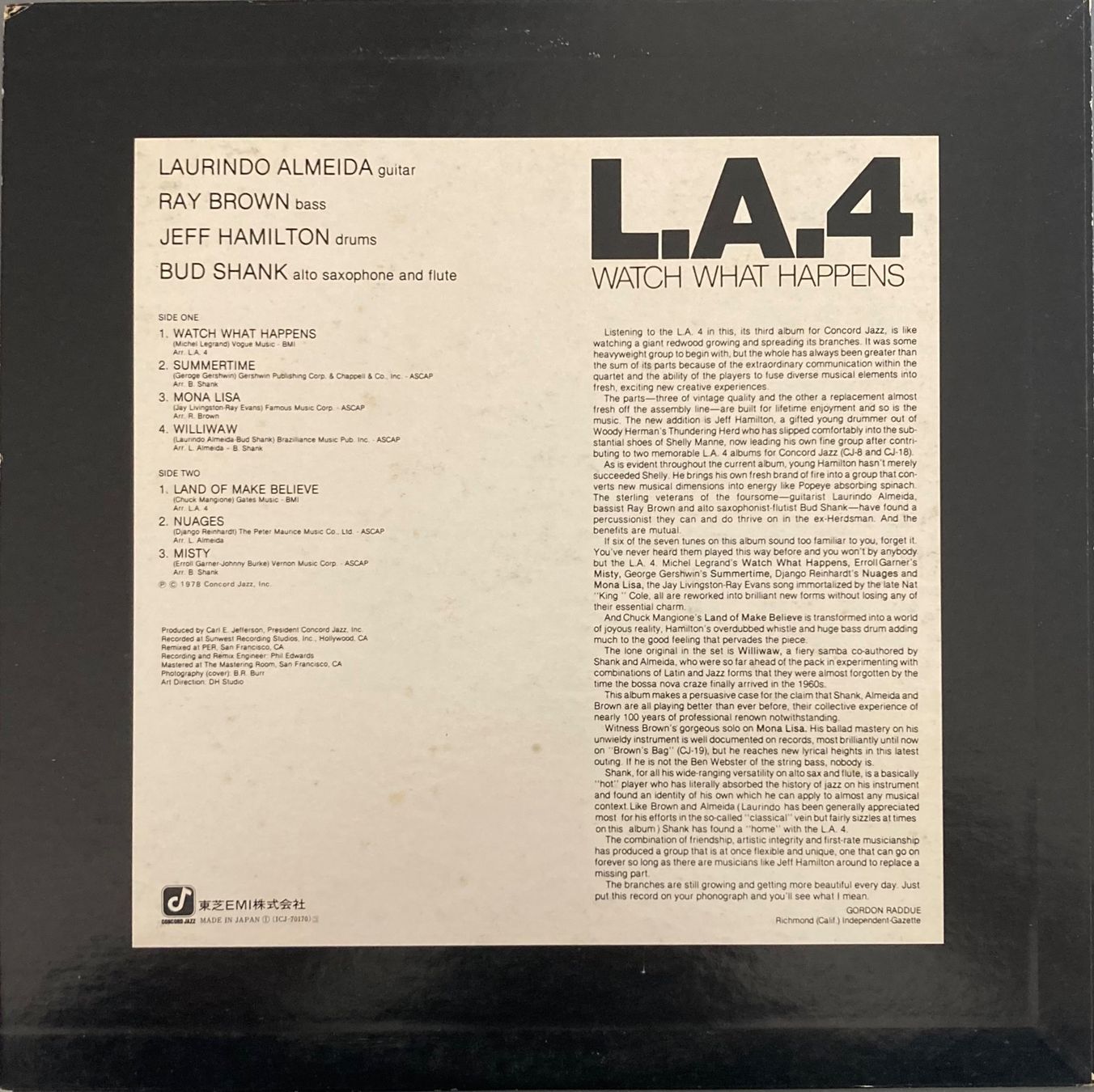 Vinyles: L.A. 4 - WATCH HAPPENS – D'occasion à Poliez-Pittet par Newtown-Records 1