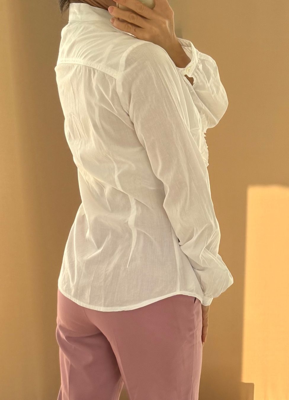 Mango Camicette: Bluse Baumwolle mit Rüschen Gr. 34 weiss – Usato da Stansstad venduto da InStyle8 3