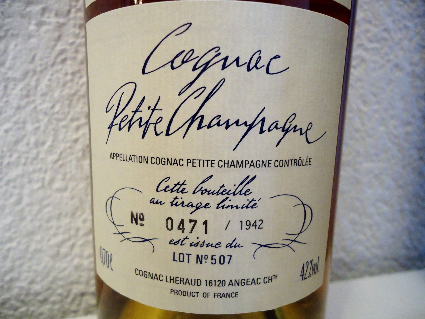 Bevande alcoliche: Lheraud Cognac Petit Champagne 1942-2012 – Nuovo e nell'imballaggio originale da Elsau venduto da Rumsammler 6