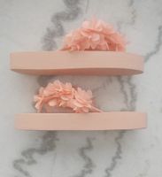 Sommer Flip Flops Blumen Gr. 40 Rosa, NEU