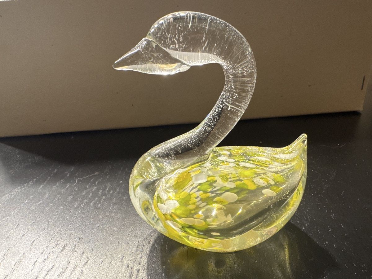 Figuren: Glasfigur Schwan Handarbeit Unikat Deko – Gebraucht aus Erstfeld von Mario_boe0 1