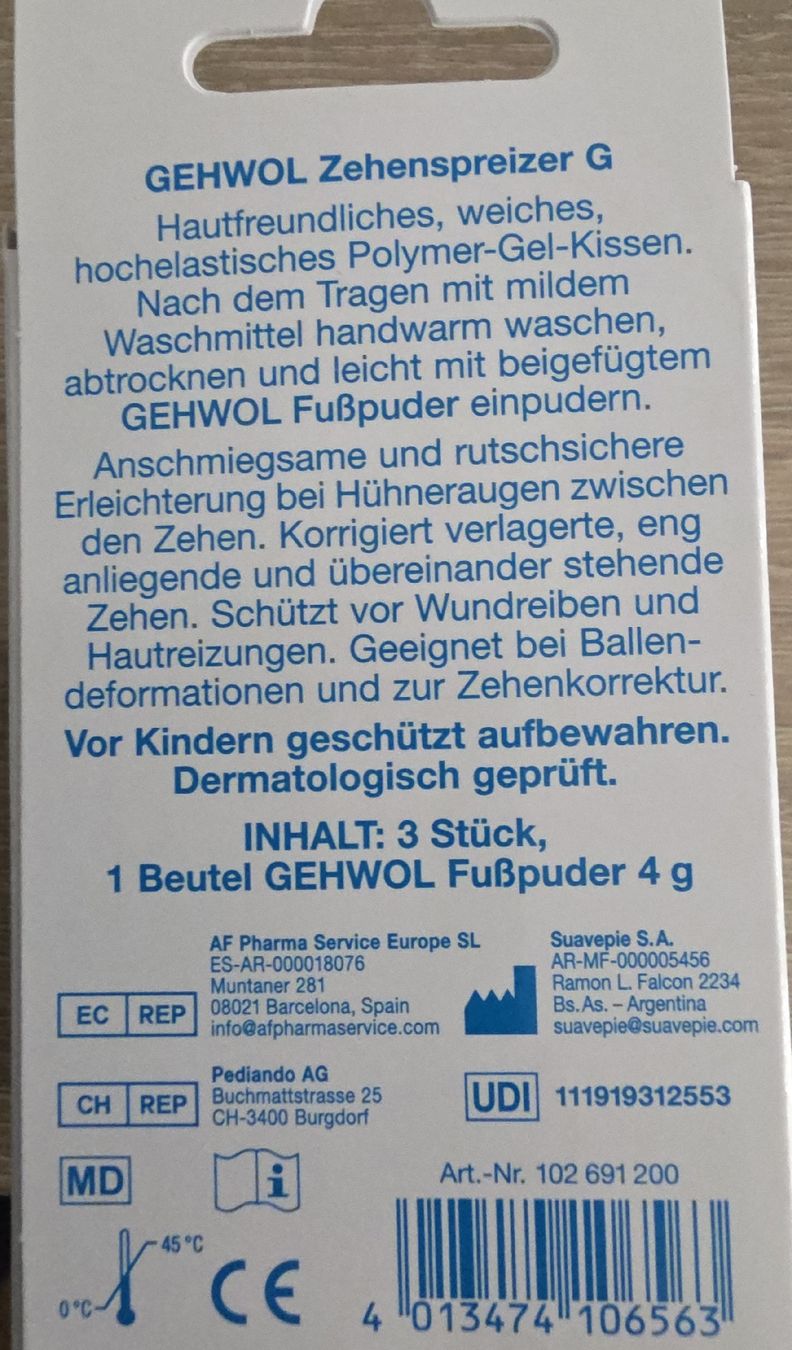 Pedicure: GEHWOL Zehenspreizer G klein – Nuovo e nell'imballaggio originale da Menziken venduto da Mirager 1
