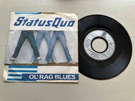 STATUS QUO tolle Single Ol' rag blues Kult Top Metal Rock