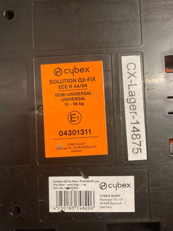 Kindersitz Cybex Solution Q2-Fix