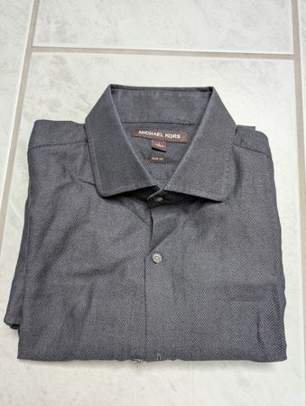 Elegantes Michael Kors Herrenhemd – Slim Fit, Grösse L