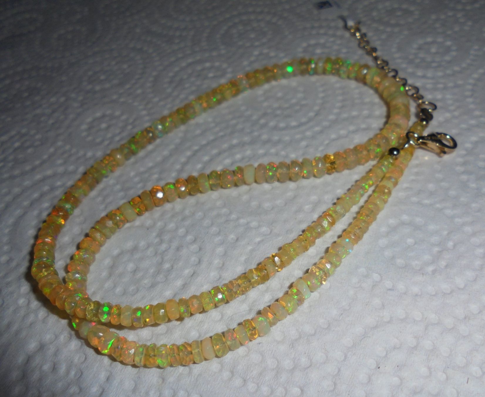 Catenine: Echtschmuck; Welo-Opal Halskette – Nuovo (secondo la descrizione) da Zuchwil venduto da maumauchi 7