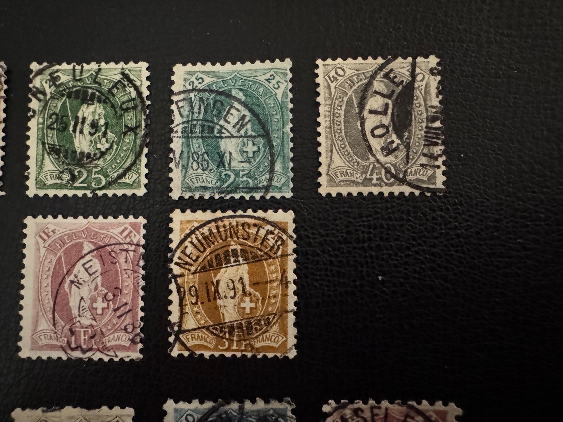 Alle Briefmarken: Stehende Helvetia mit Kontrollzeichen, Typ A/B, gestempelt – Gebraucht aus Stallikon von HILDECH1 3