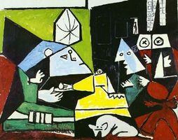 Foulard Panel Merino extrafine 1.75x1.40 Las Meninas Picasso