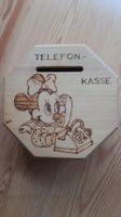 Tirelire Minnie en bois, avec clé 🗝️ vintage