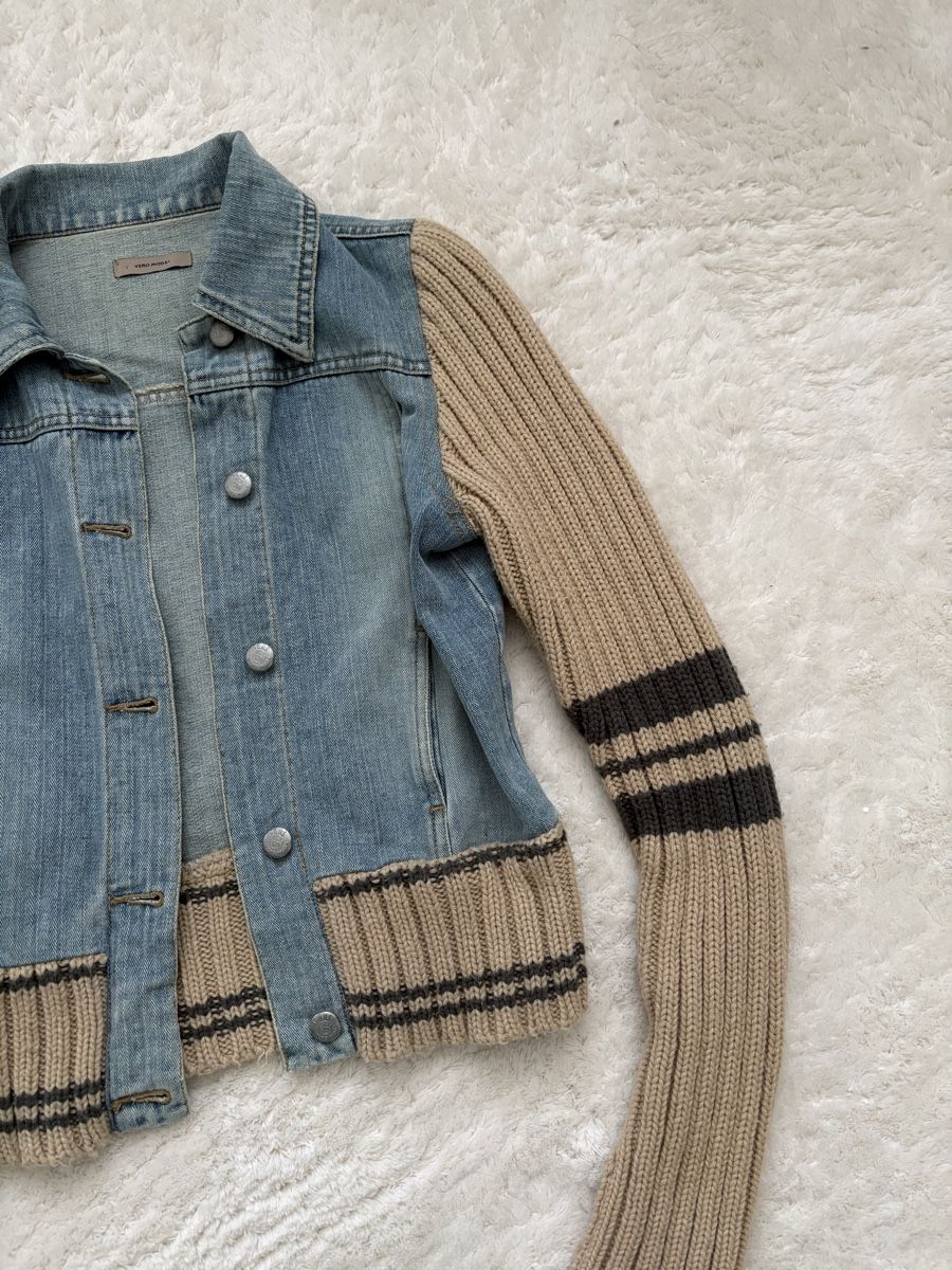 Vero Moda Giacche: vintage Jeansjacke mit Strickärmeln – Usato da Gams venduto da ajd_b2hl 1