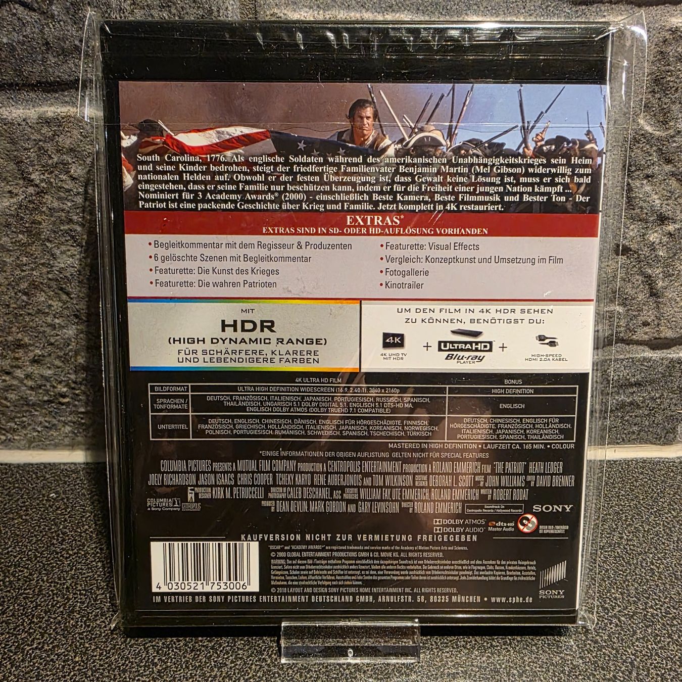 Tutti i DVDs: Der Patriot 4K neuwertig! – Usato da Bremgarten AG venduto da Mediensammler24 1