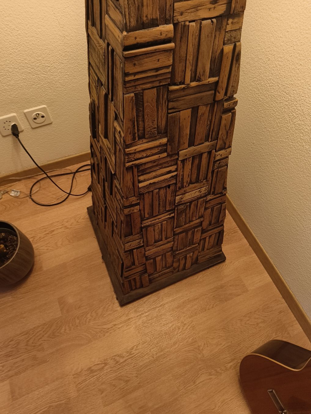 Lampes: Holz Stehlampe, sehr einzigartig. – D'occasion à Dornach par luk_q85c 2