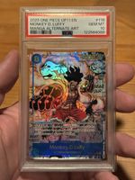One Piece OP11 Monkey D. Luffy Manga Alternate Art PSA 10
