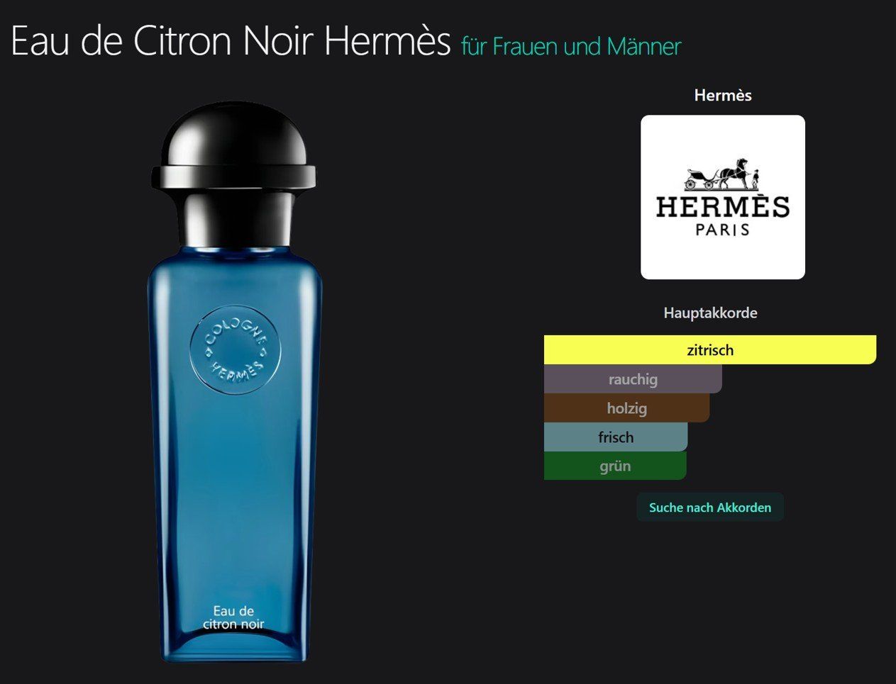 Hermès Parfums & Eau de Toilette: Hermès Eau de Citron Noir 3 ml – Neuf (Voir description) à Zürich par msmx 1