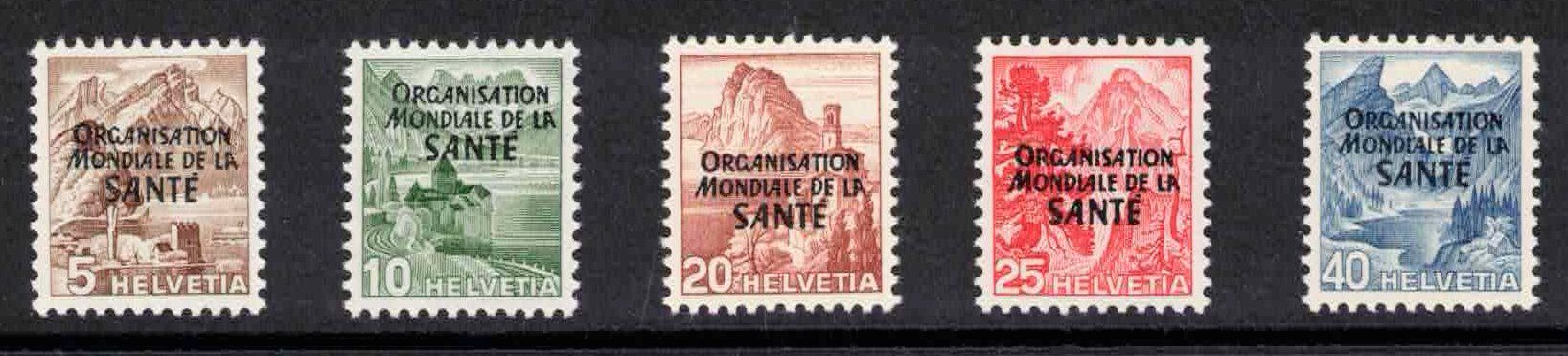 Tutti i francobolli: OMS (D VI) Nr. 1 -5  ** – Nuovo (secondo la descrizione) da Nuglar venduto da Stamp88