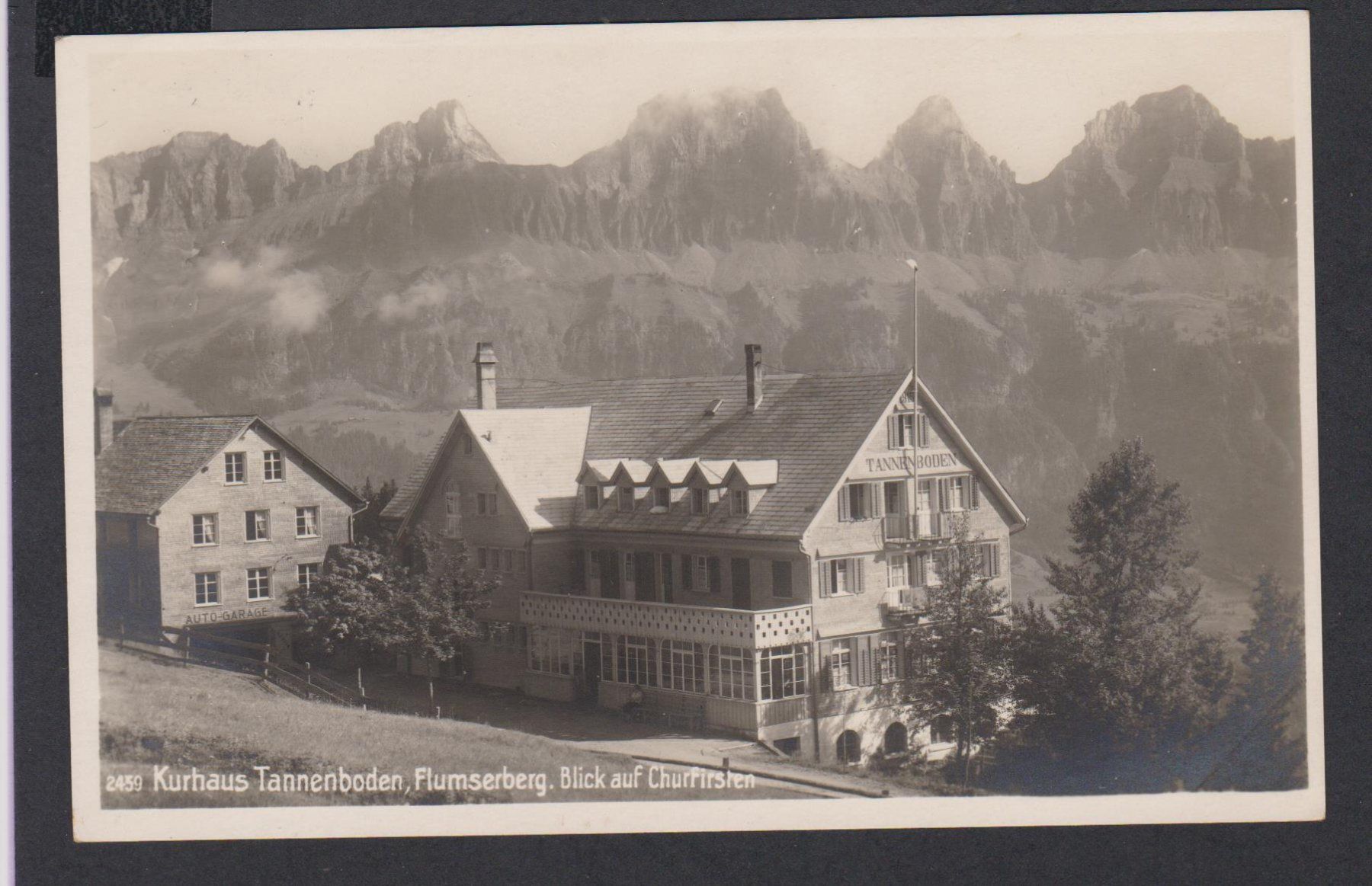 Cartoline postali: Tannenboden Flumserberg   :   alte Ansichtskarte 1928 – Usato da Vitznau venduto da Ropaku